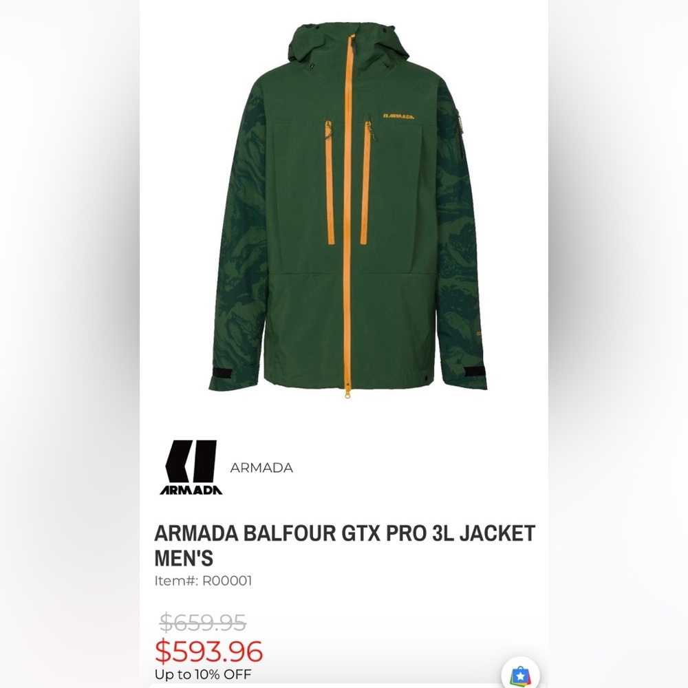 Armada Balfour GTX Pro 3L Men's Ski Jacket